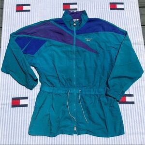 Vintage Reebok Logo full zip up windbreaker Jacket
